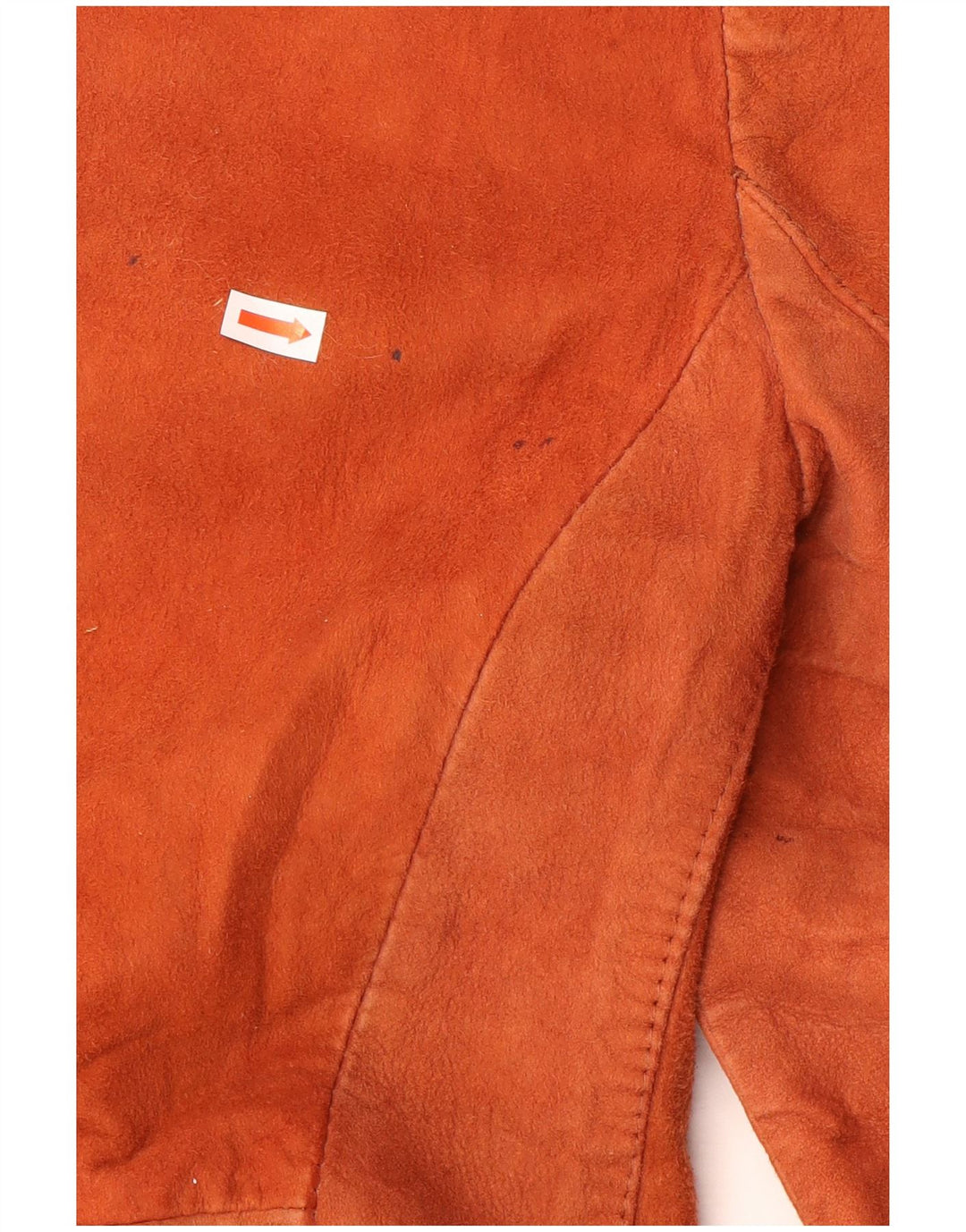 Jachetă vintage de piele intoarsa pentru femei IT 38 XS Portocaliu