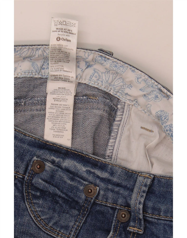 Pantaloni scurți din denim pentru bărbați Marks & Spencer UK 12 Medium W32 Bumbac albastru