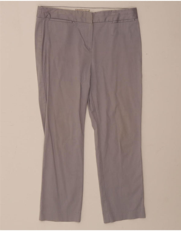Pantaloni tăiați drepti pentru femei Marks & Spencer UK 12 Medium W30 L24 Gri