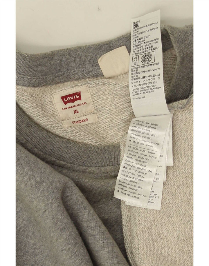 Pulover Levi's Standard pentru bărbați, XL, bumbac gri