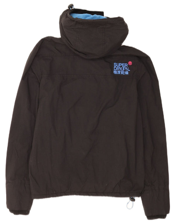 Jachetă Windbreaker cu glugă Superdry pentru femei UK 14 Large Black