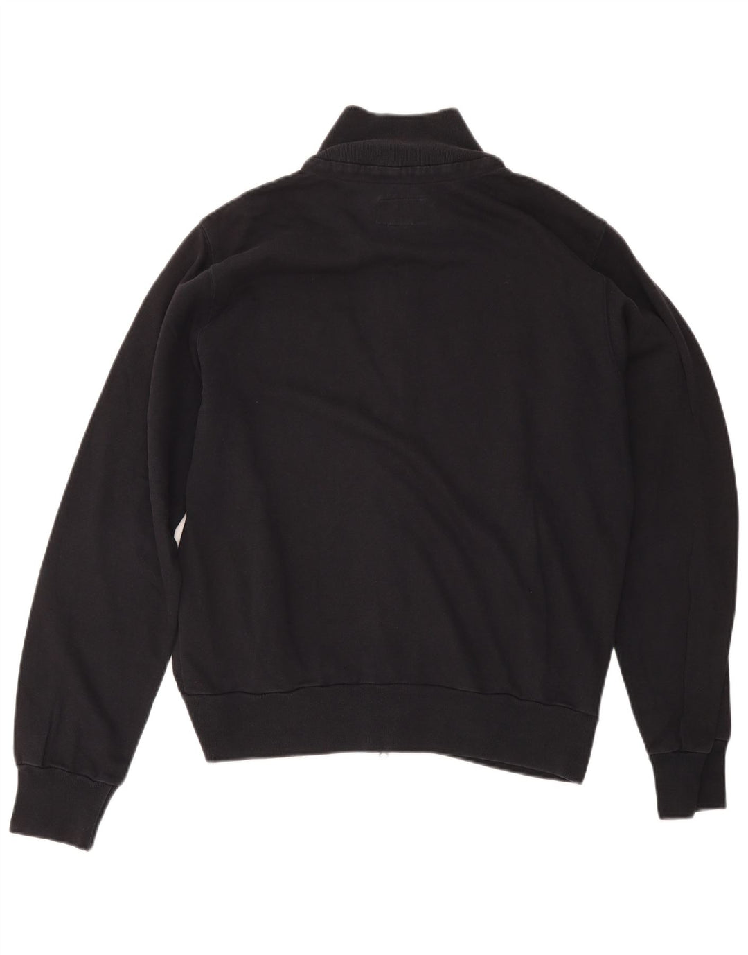 Jachetă de top pentru trening grafic Woolrich pentru bărbați, bumbac mediu negru