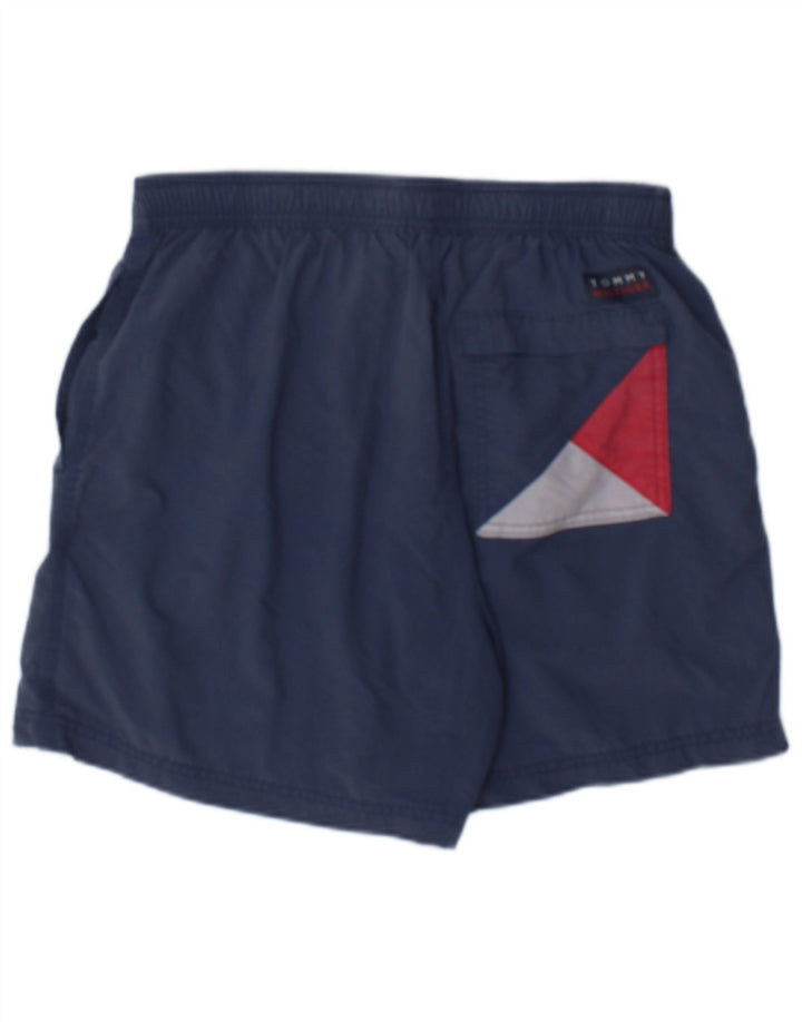 Pantaloni scurți de înot pentru bărbați Tommy Hilfiger, de culoare slim, albastru mediu