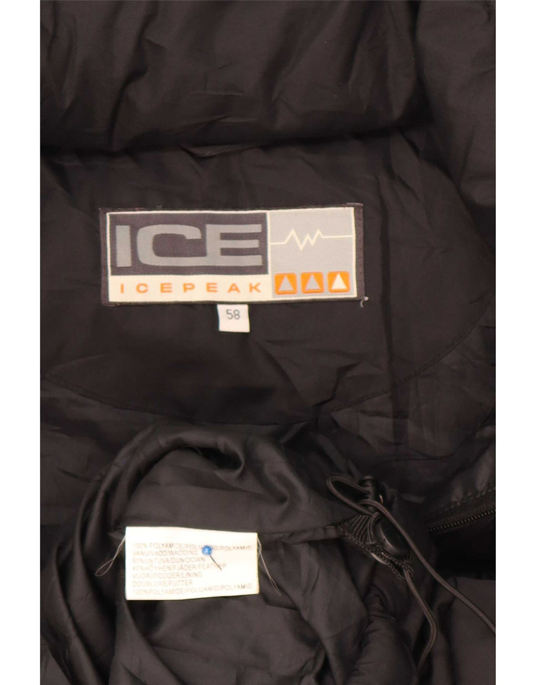 Gilet căptușit pentru bărbați Icepeak EU 58 4XL Poliamidă neagră