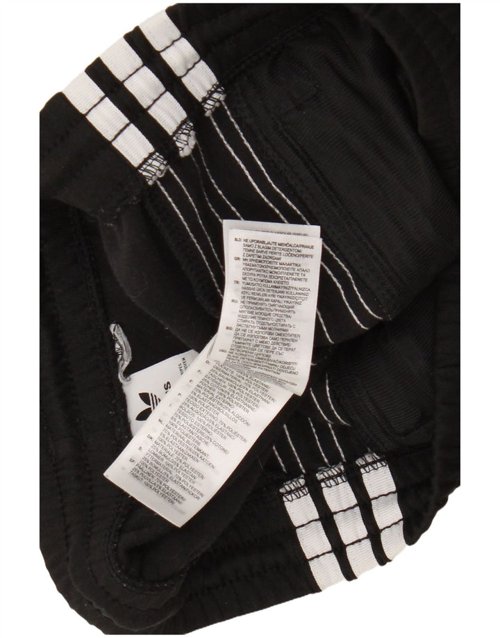 Pantaloni de trening Adidas pentru femei UK 12 Medium Black Colorblock Poliester
