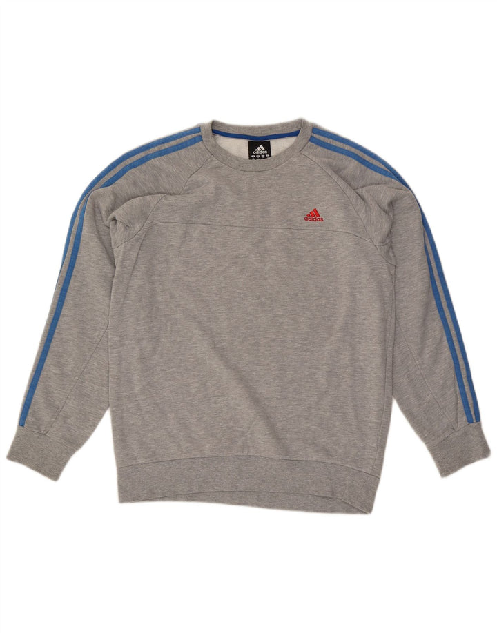 Hanorac pentru bărbați Adidas Jumper Medium Gri Bumbac