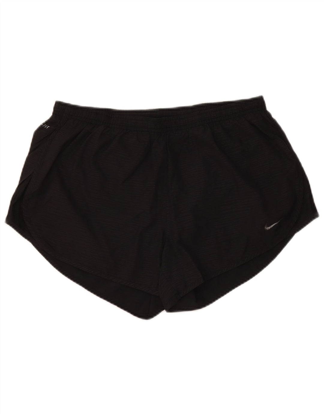 Pantaloni scurti sport NIKE Dri Fit pentru femei UK 14 Poliester mediu negru