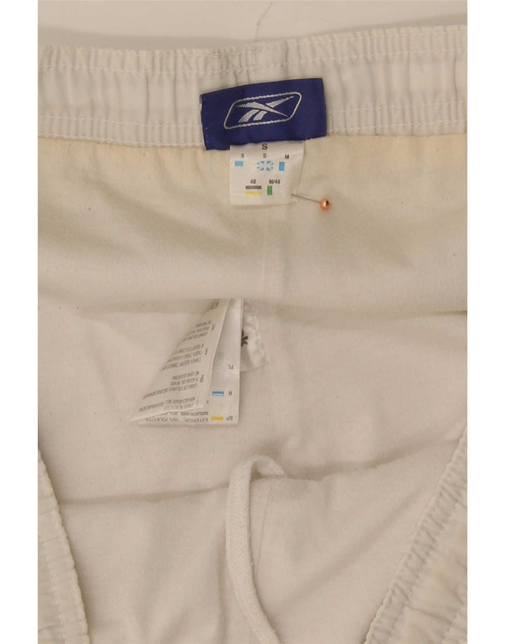 Bermude Sport Reebok pentru bărbați, poliester mic, alb