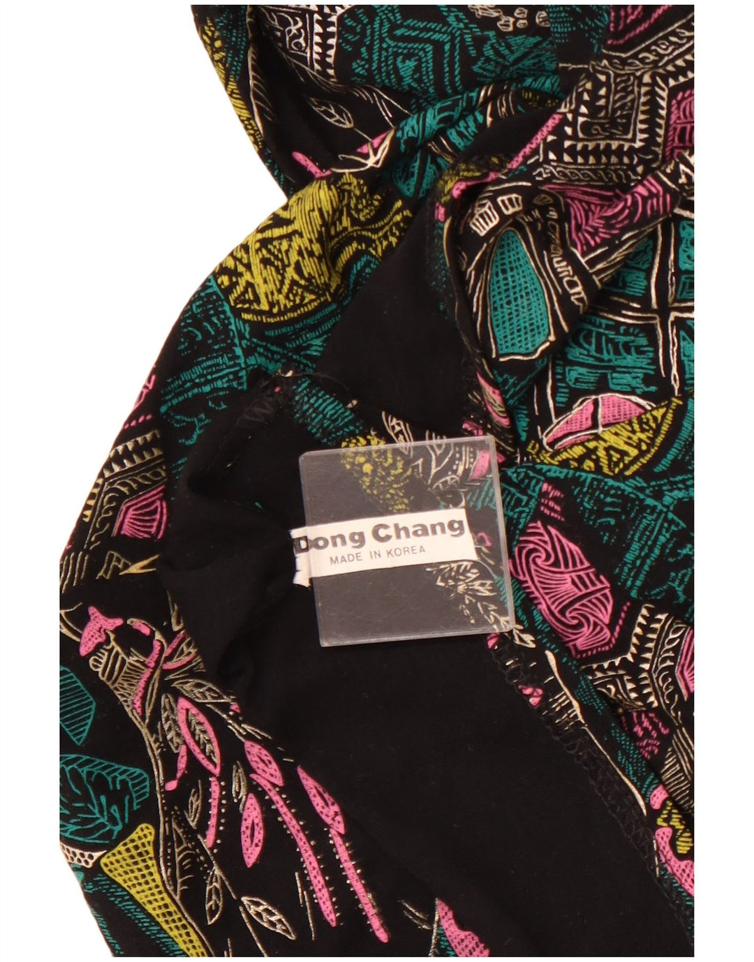 Bluză VINTAGE pentru femei, cu croiala largi, UK 18 XL, multicoloră, geometrică