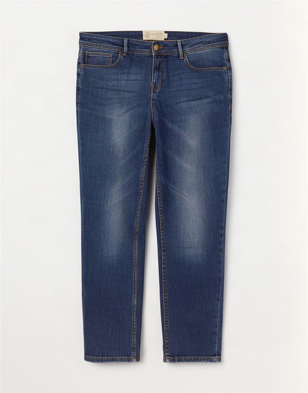Fat Face Blugi subțiri pentru femei UK 14 Large W38 L27 Blue