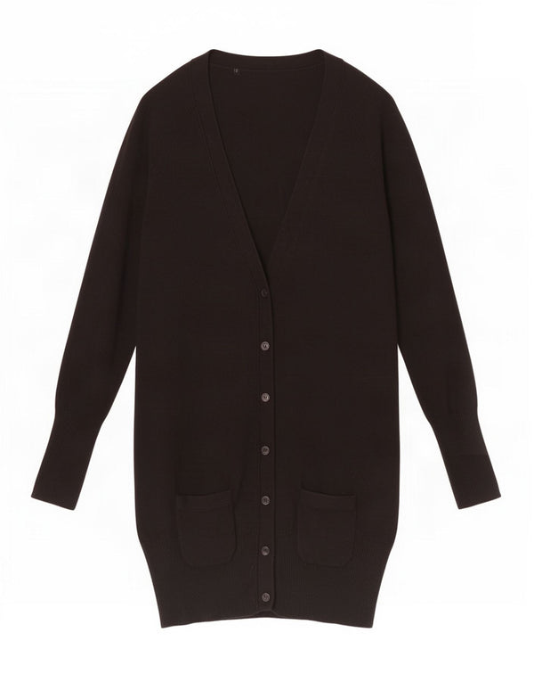 Pulover cardigan pentru femei Zara UK 12 bumbac mediu negru
