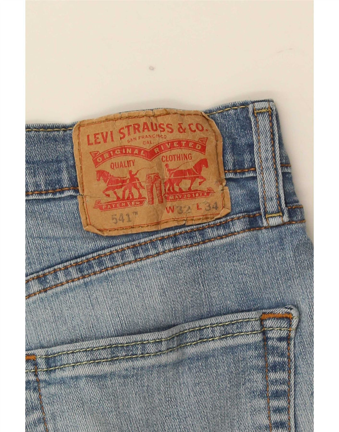 Blugi conici pentru bărbați Levi's 541 W32 L34 Albastru