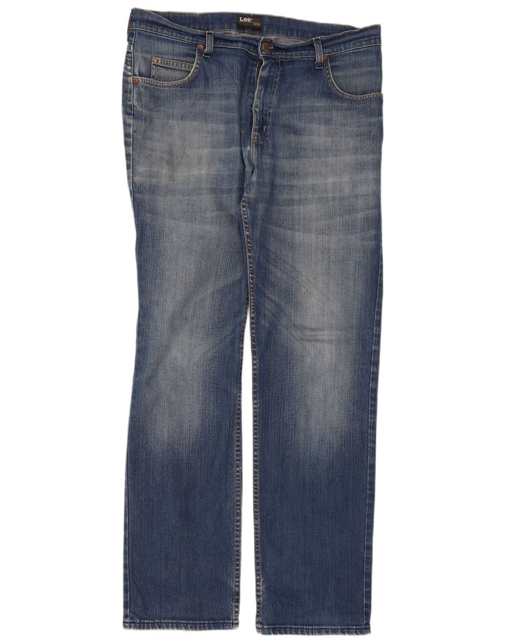Blugi Lee Brooklyn Straight pentru bărbați W36 L34 Bumbac albastru