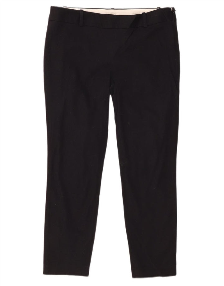 Pantaloni tăiați pentru femei J. CREW Stretch Slim US 8 Medium W30 L26 Negru