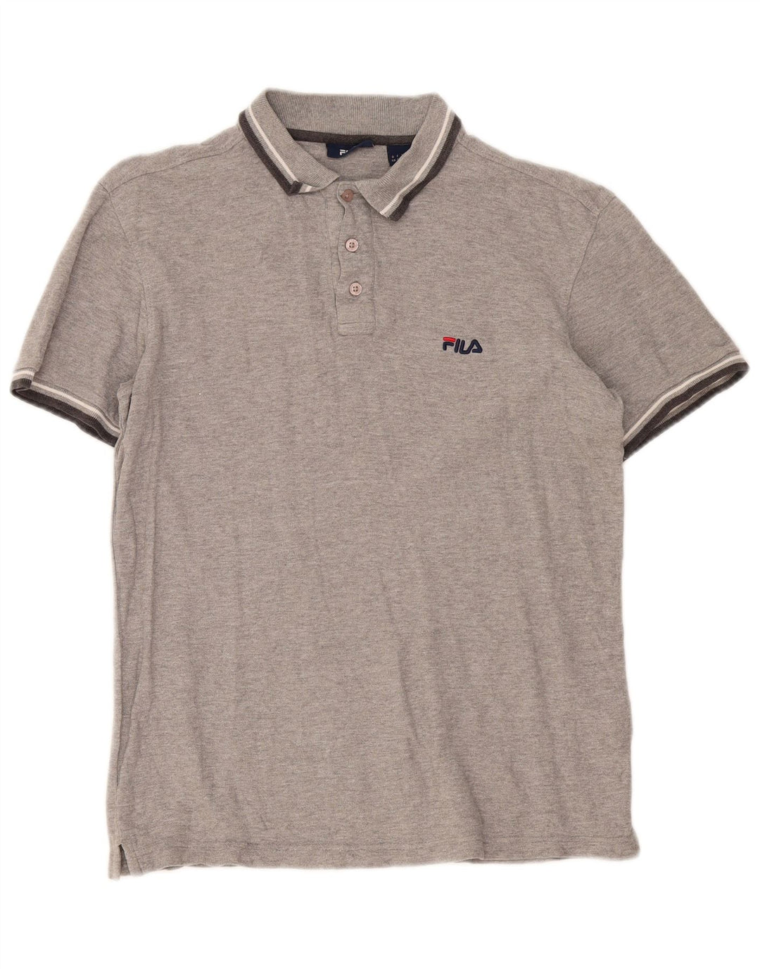 Tricou polo Fila pentru bărbați, cu dungi gri mici