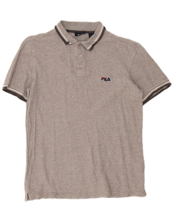 Tricou polo Fila pentru bărbați, cu dungi gri mici