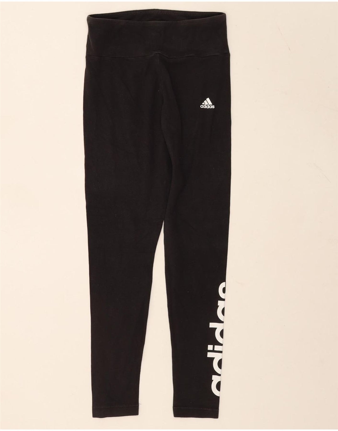 Leggings grafic Adidas pentru femei UK 8/10 Small Black