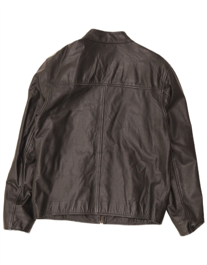 Jachetă de piele pentru bărbați Lee Cooper UK 38 Medium Black Dunge