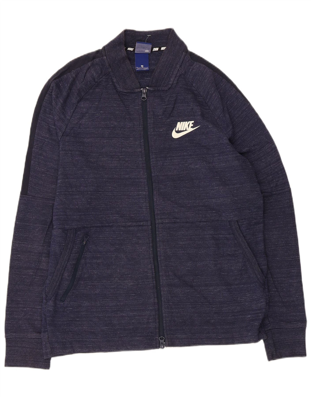 Jachetă de trening Nike pentru bărbați, bumbac cu pete, albastru bleumarin mediu