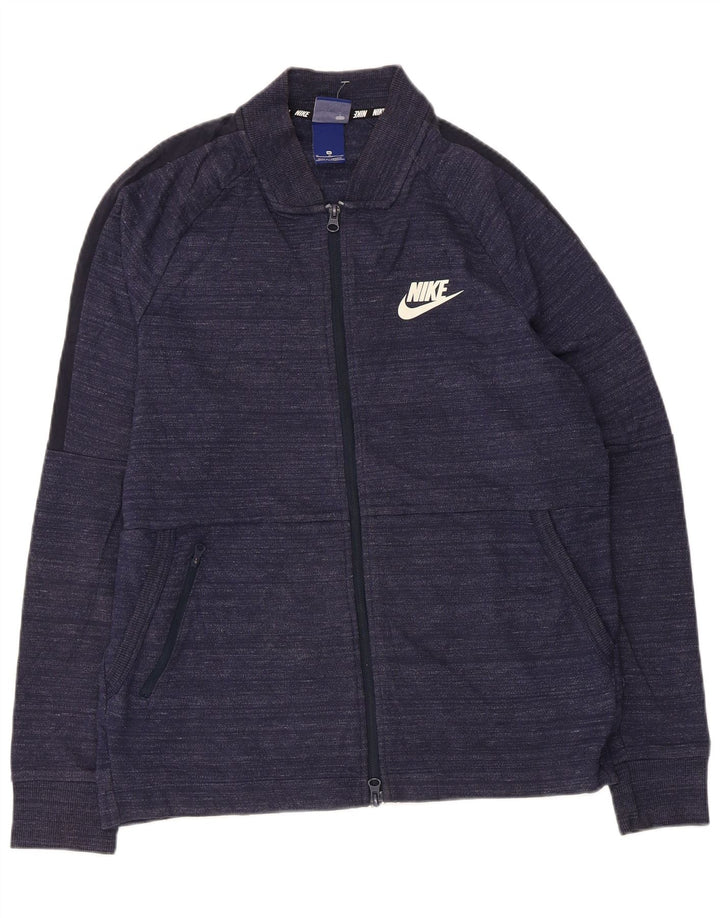 Jachetă de trening Nike pentru bărbați, bumbac cu pete, albastru bleumarin mediu