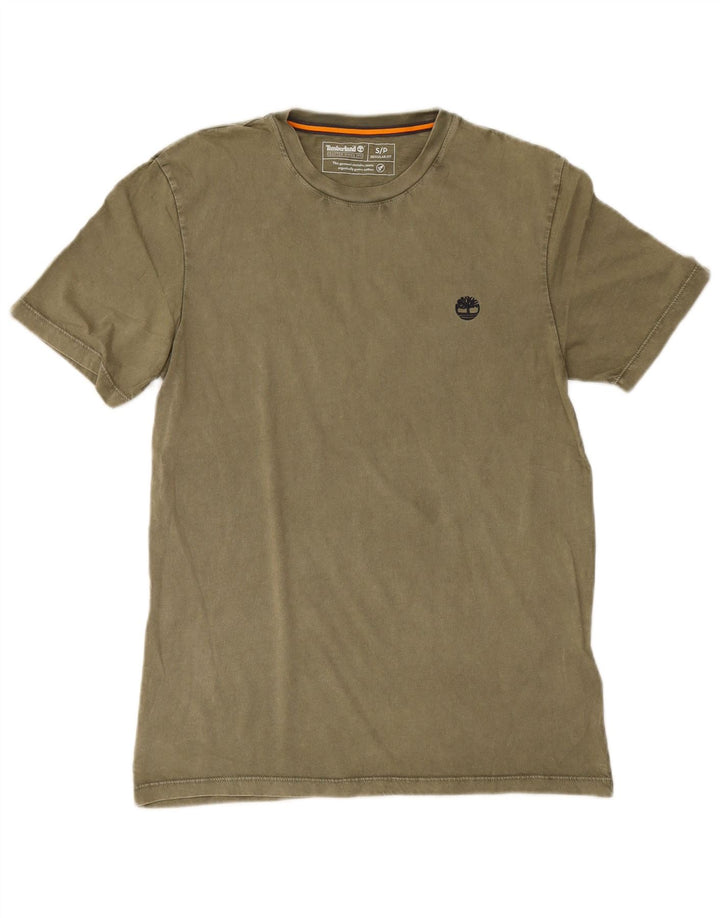 Tricou Timberland Regular Fit pentru bărbați Top mic din bumbac kaki