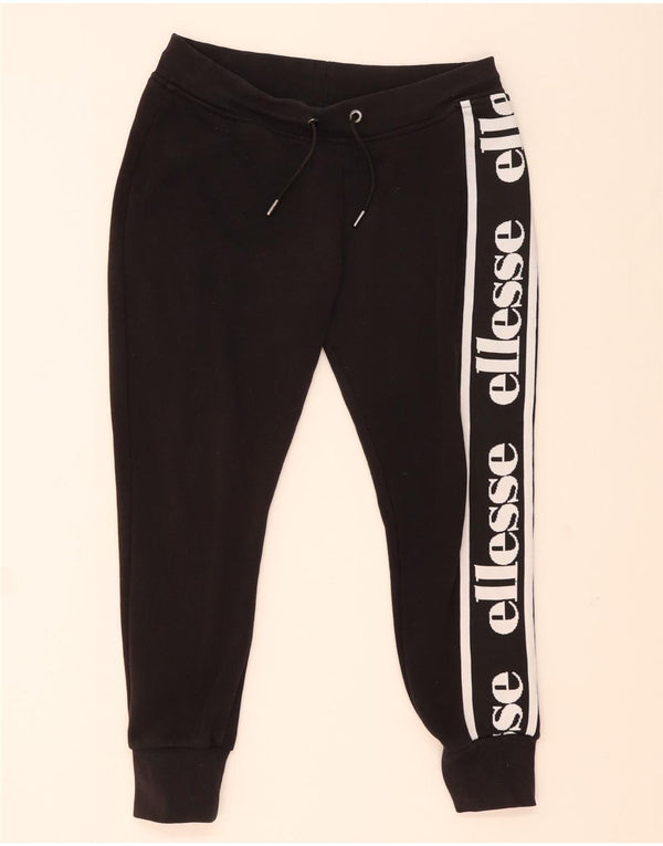 ELLESSE Pantaloni de trening grafic pentru bărbați Pantaloni de jogging Bumbac negru mic