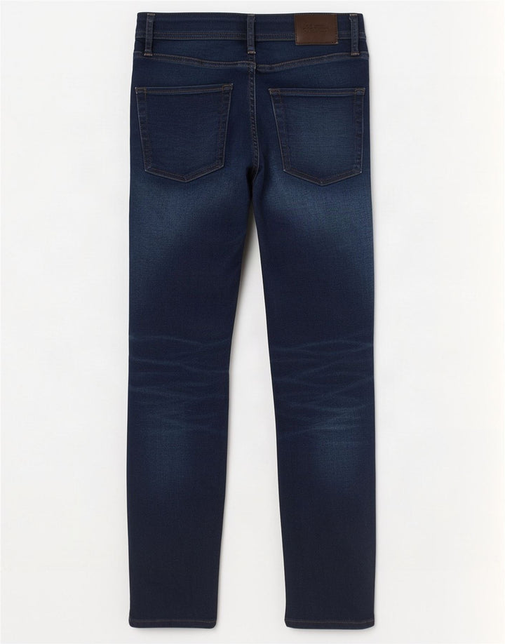 Blugi Jack & Jones Tim Slim pentru bărbați W30 L30 bumbac bleumarin