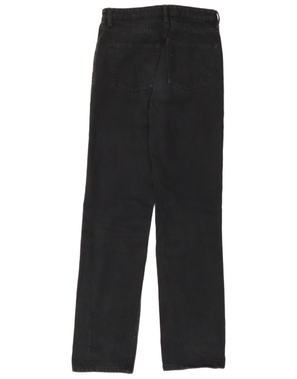 Blugi Drepți Femei Zara EU 36 XS W26 L31 Bumbac Negru