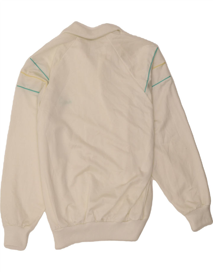 DIADORA Mens Tracksuit Top Jacket UK 46 XL White Polyester Vintage Diadora and Second-Hand Diadora from Messina Hembry 