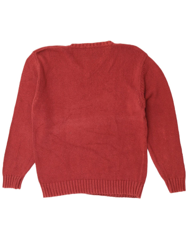 Pulover vintage pentru bărbați cu decolteu în V XL bumbac maro