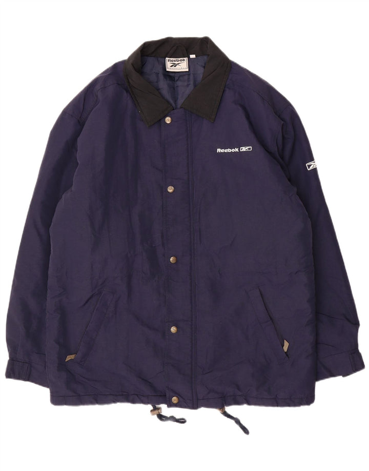 Jachetă de vânt pentru bărbați REEBOK loose fit UK 36 Small Navy Blue Marine