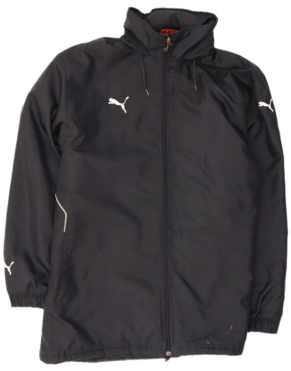 Pelernă de ploaie cu glugă pentru bărbați Puma UK 42 XL bleumarin poliester