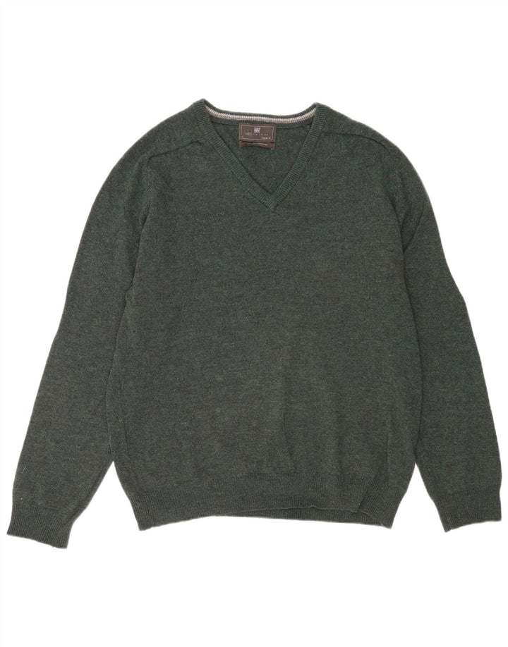 Pulover oversize cu decolteu în V pentru femei Marks & Spencer UK 16 mare verde