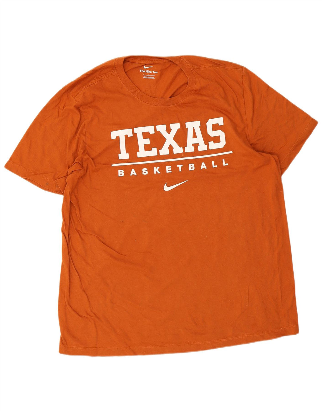 Tricou cu grafică Nike pentru bărbați Texas Top mare din bumbac portocaliu
