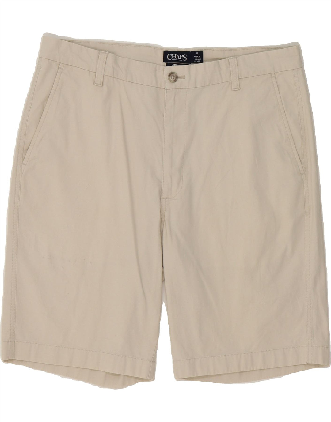 CHAPS Mens Chino Shorts W36 Large  Grey Cotton Vintage Chaps and Second-Hand Chaps from Messina Hembry 
