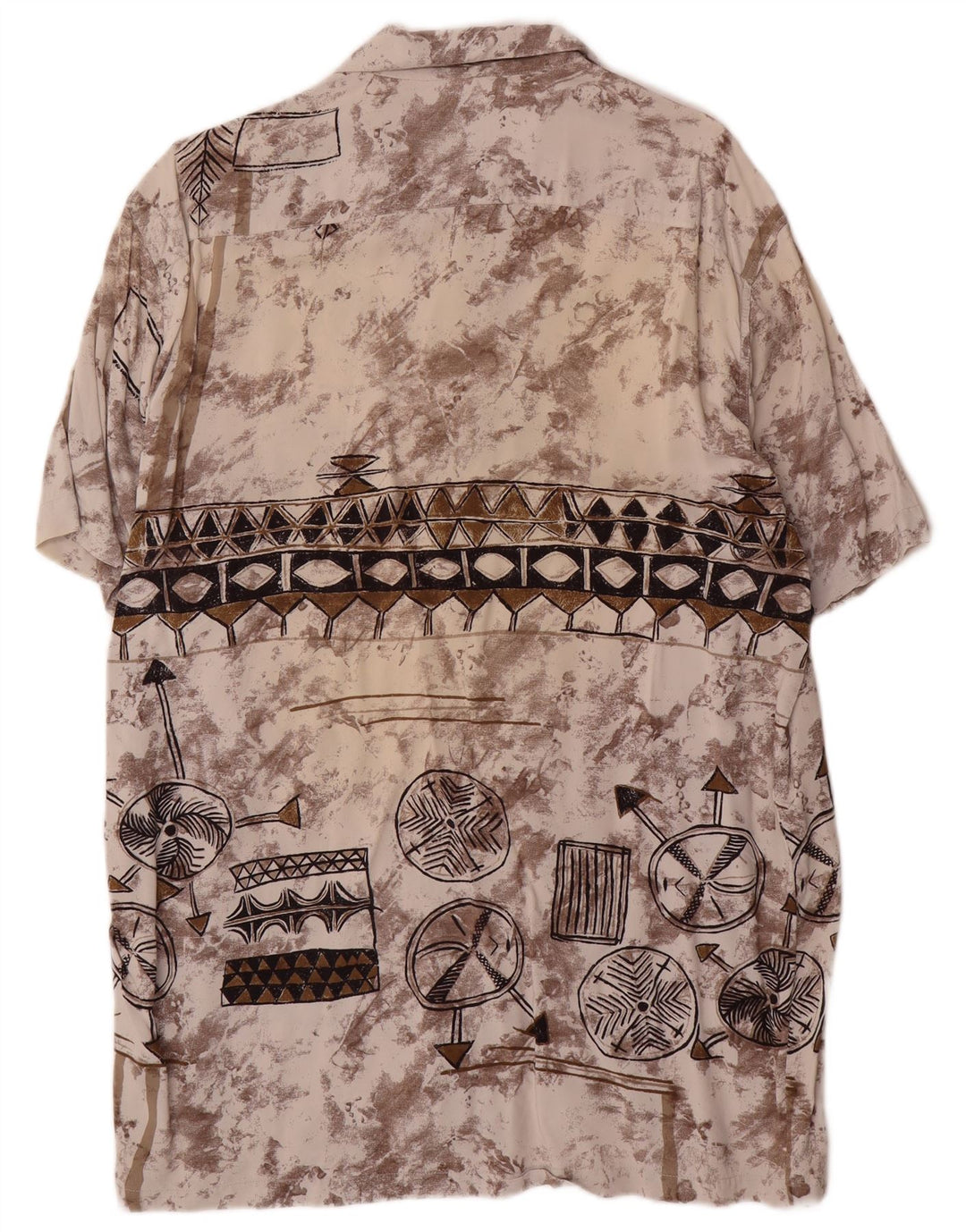 Cămașă cu mânecă scurtă cu model abstract pentru bărbați Tipo' S, mare, multicoloră