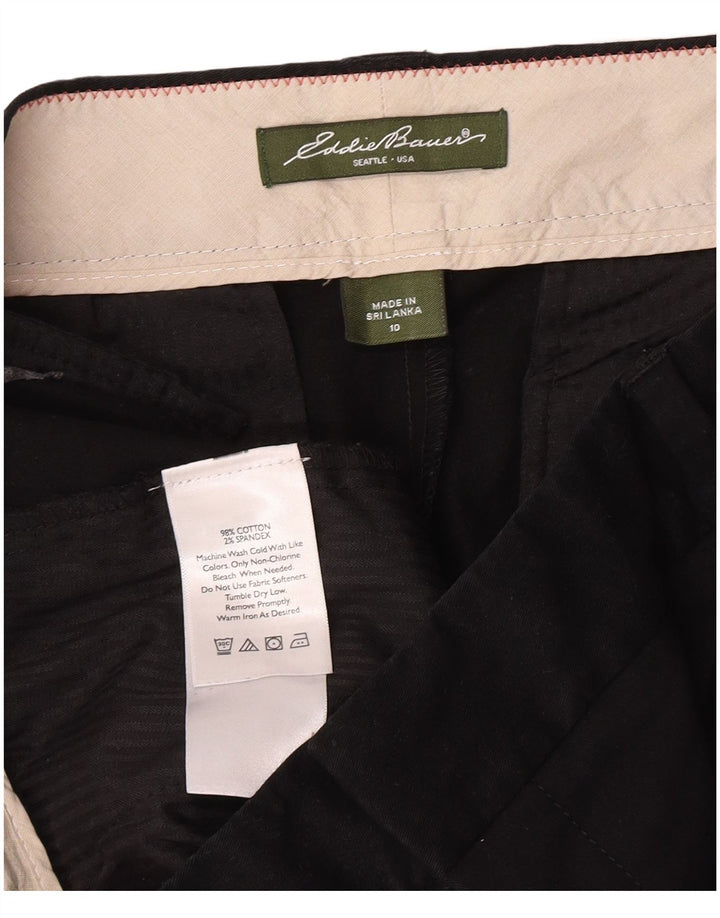 Pantaloni scurti chino pentru femei Eddie Bauer US 10 Large W32 Bumbac negru