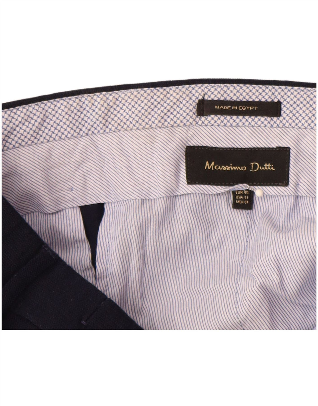 MASSIMO DUTTI Pantaloni drepți pentru bărbați EU 40 Medium W31 L32 Bleumarin