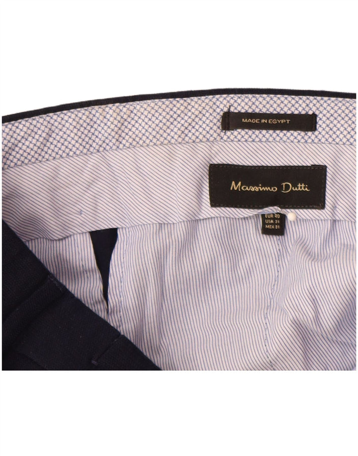 MASSIMO DUTTI Pantaloni drepți pentru bărbați EU 40 Medium W31 L32 Bleumarin