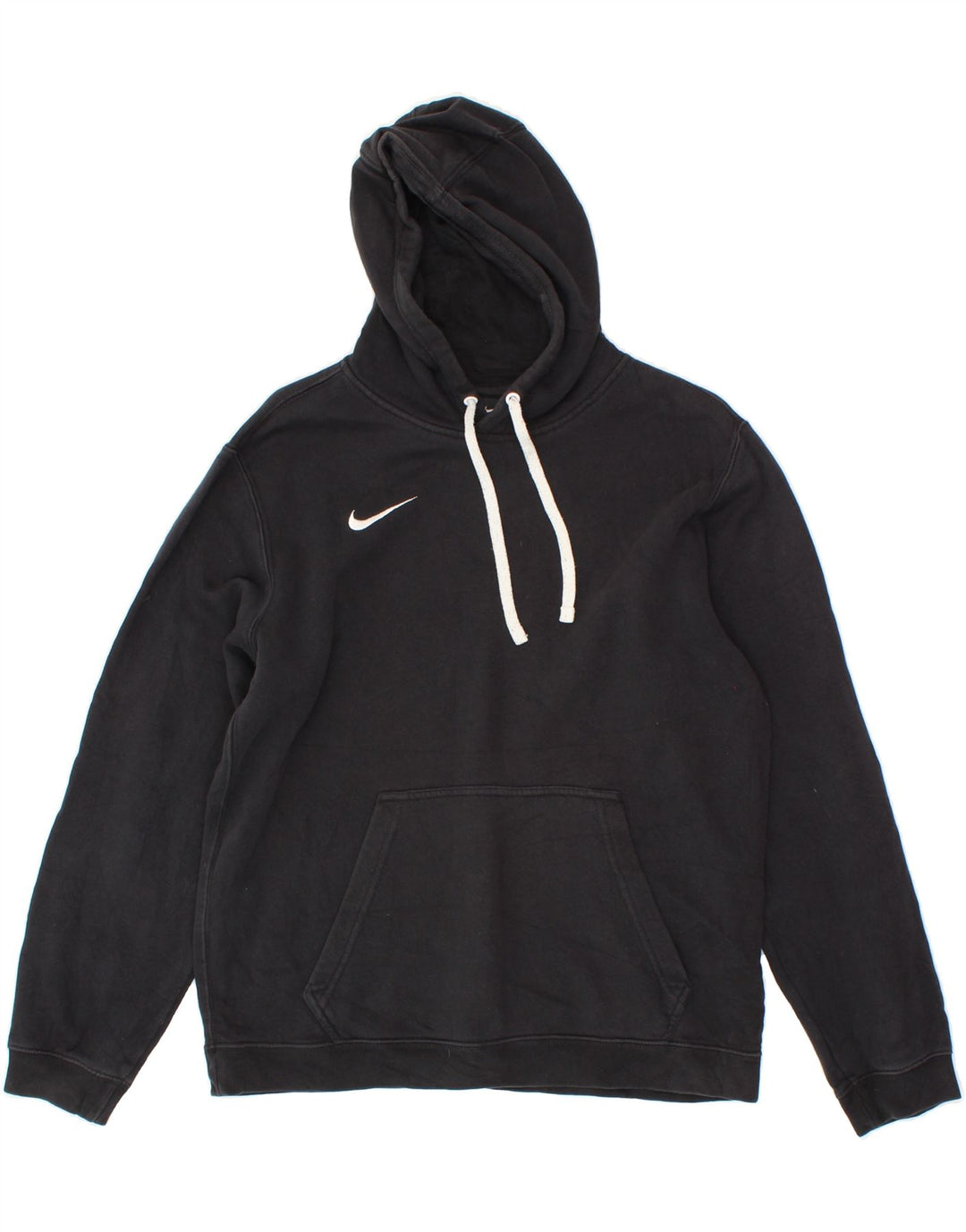 NIKE Womens Hoodie Jumper UK 14 Medium Black Cotton Vintage Nike and Second-Hand Nike from Messina Hembry 
