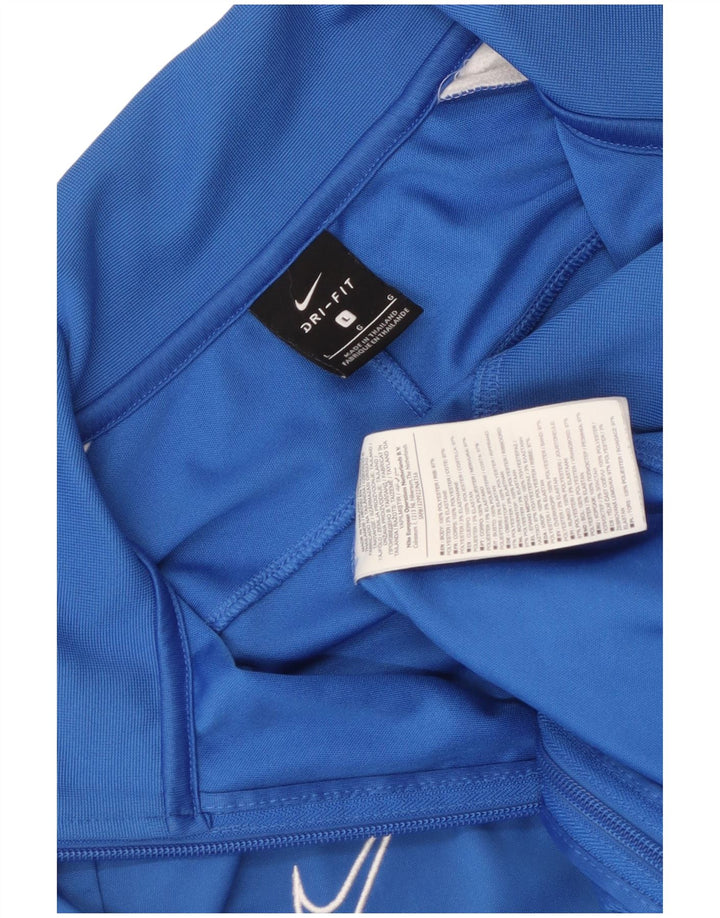Jachetă de top pentru trening Nike Dri Fit pentru bărbați, mare, albastru, din poliester