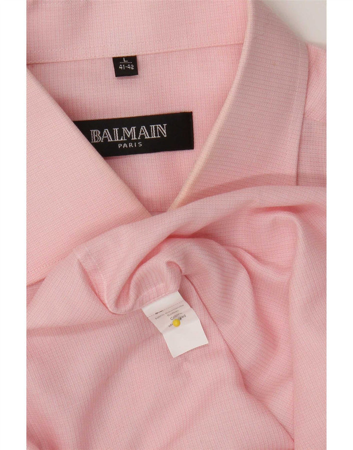 Cămașă Bărbați Balmain Mărimea 41/42 Mare Bumbac Roz
