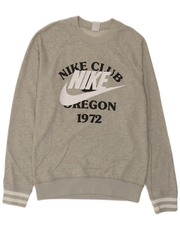 Pulover grafic pentru bărbați Nike XS bumbac gri