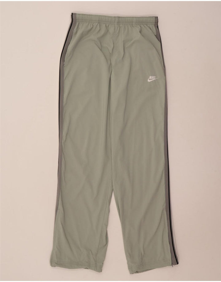 Pantaloni de trening Nike pentru bărbați, nailon cu dungi verzi mari