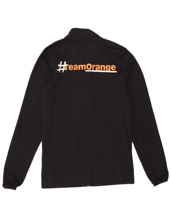 Jachetă de top Nike Dri Fit Graphic pentru bărbați, poliester negru mic