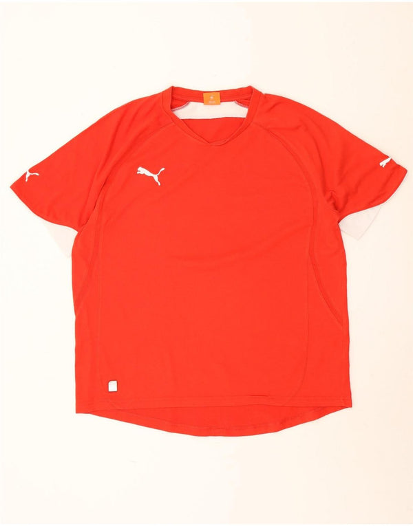Tricou pentru bărbați Puma Top XL Roșu Colorblock