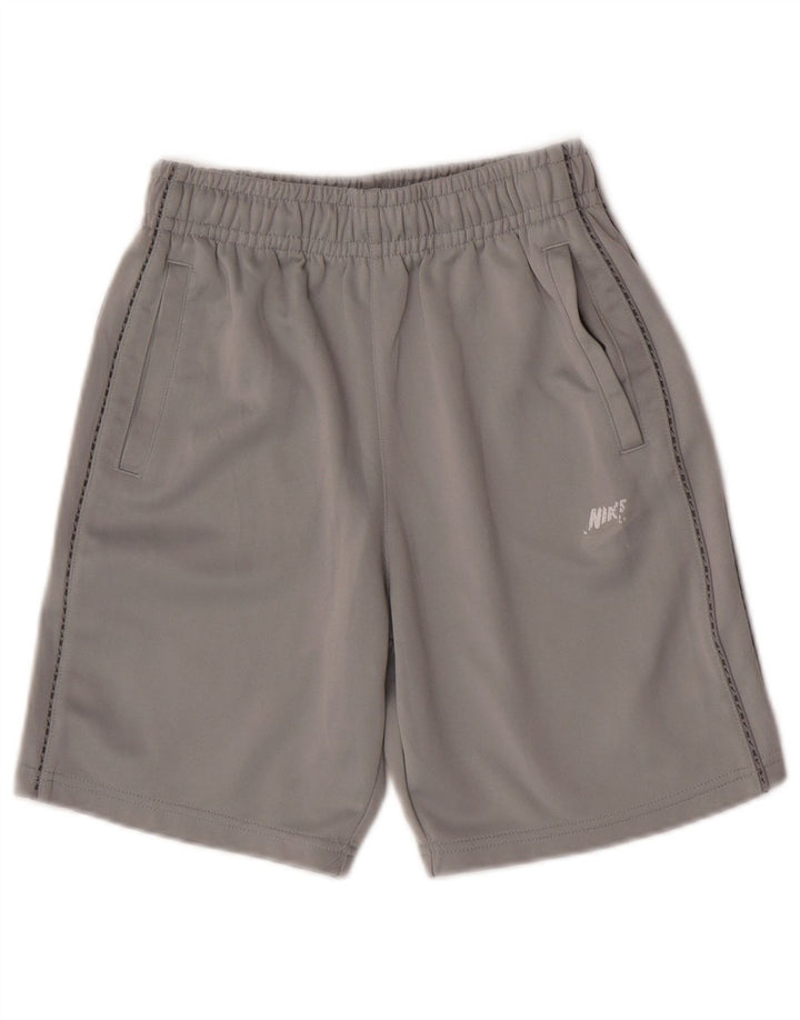 Pantaloni scurți sport grafic Nike pentru băieți 12-13 ani, mari, gri, poliester