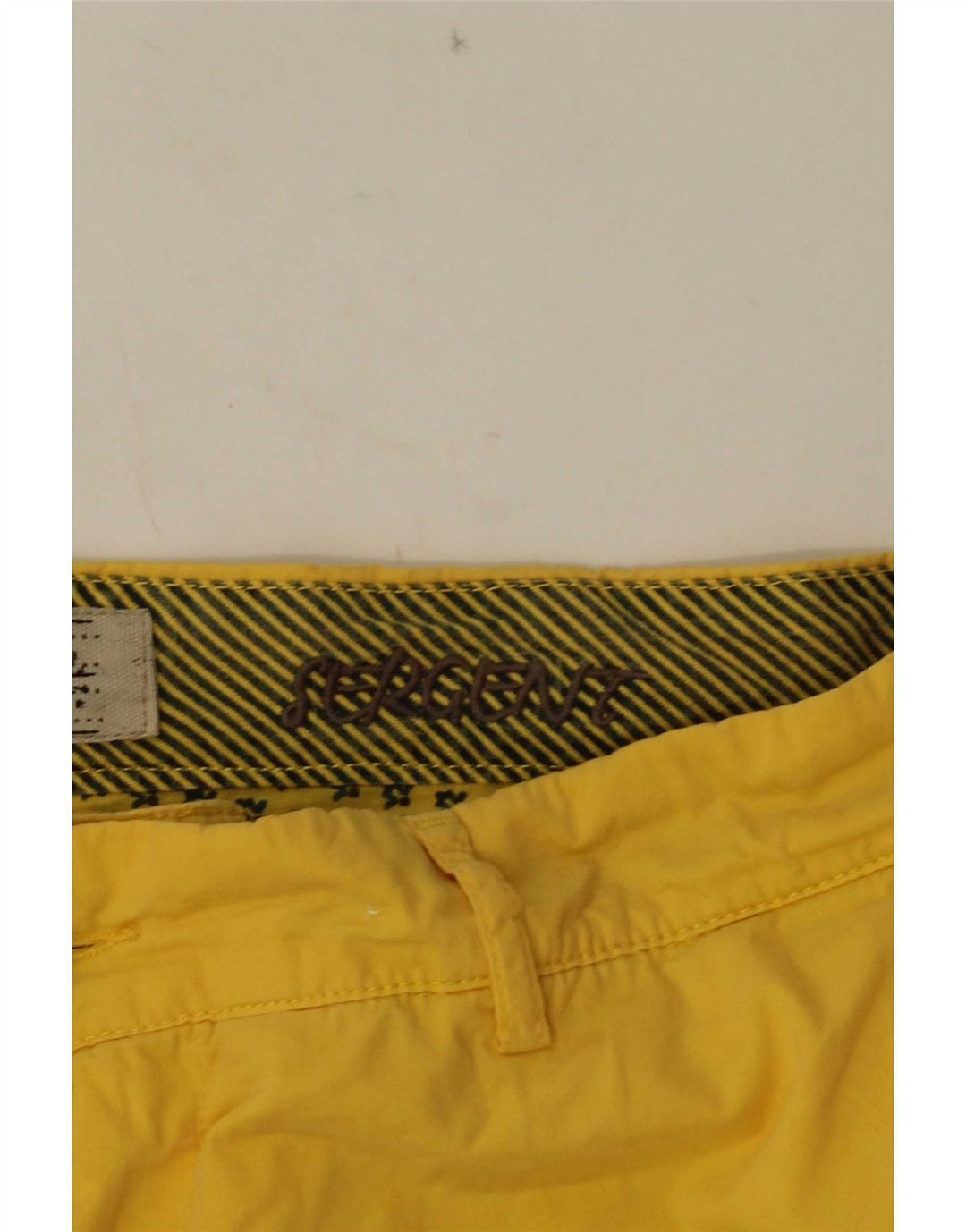 Pantaloni scurți chino pentru bărbați 40Weft W36 Bumbac galben mare