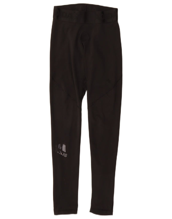 Leggings ADIDAS Aeroready Graphic pentru femei UK 8 Small Black