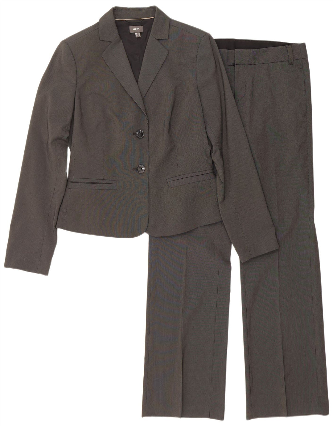 Costum pentru femei Mexx, 2 nasturi, 2 piese UK 12 Medium W30 L33 Gri Pinstripe